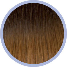 FLAT RING-ON OMBRE LINE 50 CM 6/27 CHOCOLADEBRUIN/MIDDEN GOUDBRUIN
